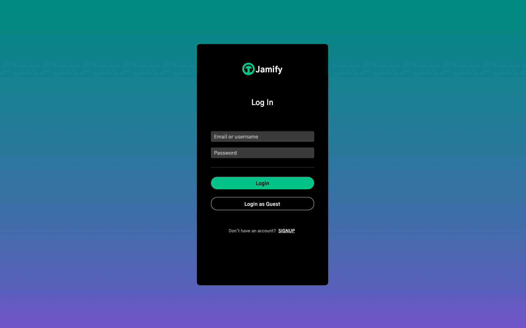 Login form